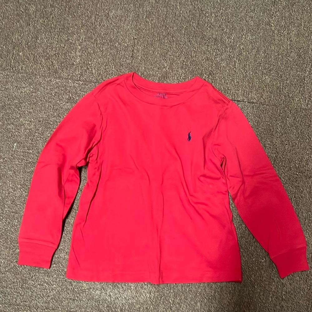 Ralph Lauren polo long sleeve red tshirt 4t